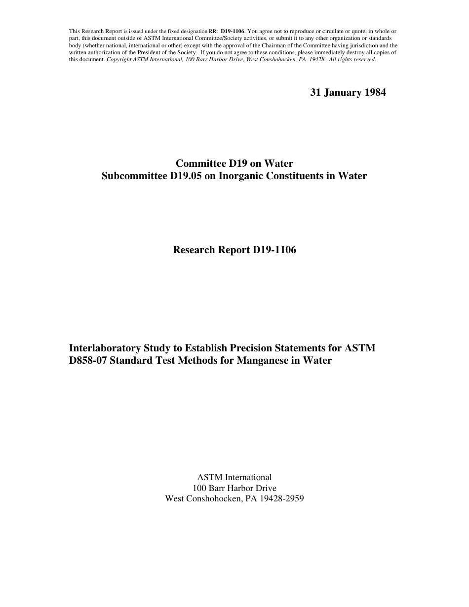 ASTM RR-D19-1106 1984.pdf_第1页