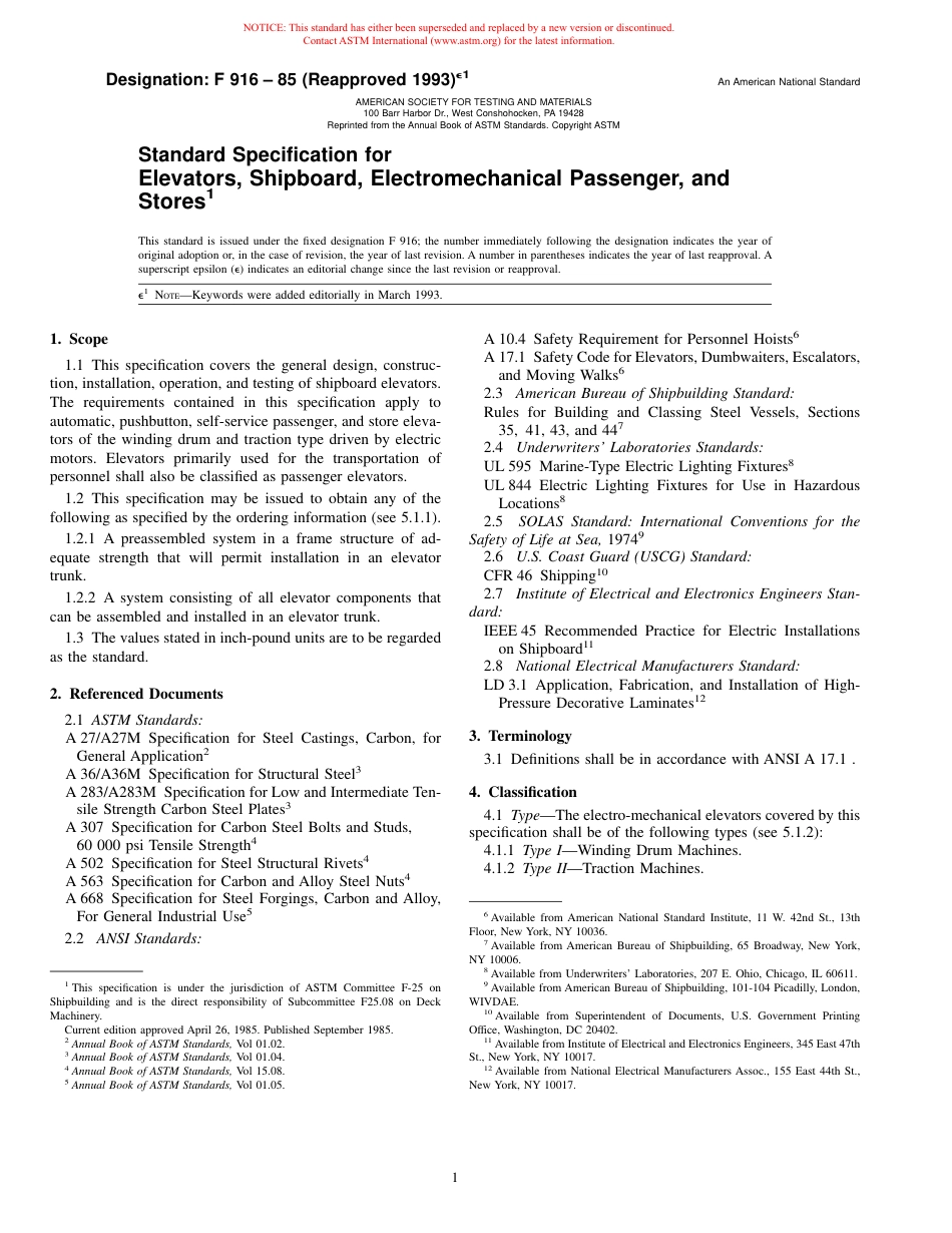 ASTM F916 - 85 (1993)e1.pdf_第1页