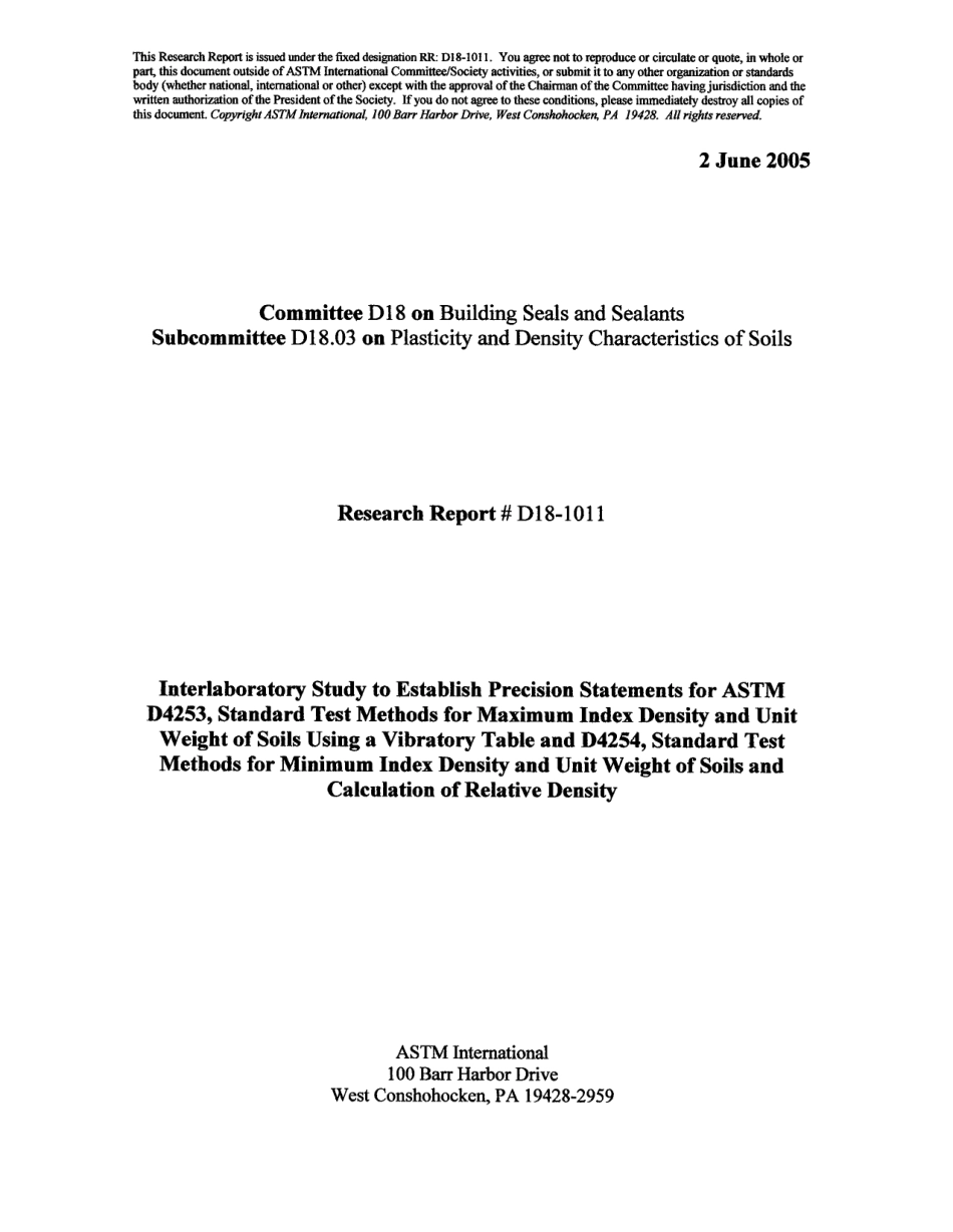 ASTM RR-D18-1011 2005.pdf_第1页