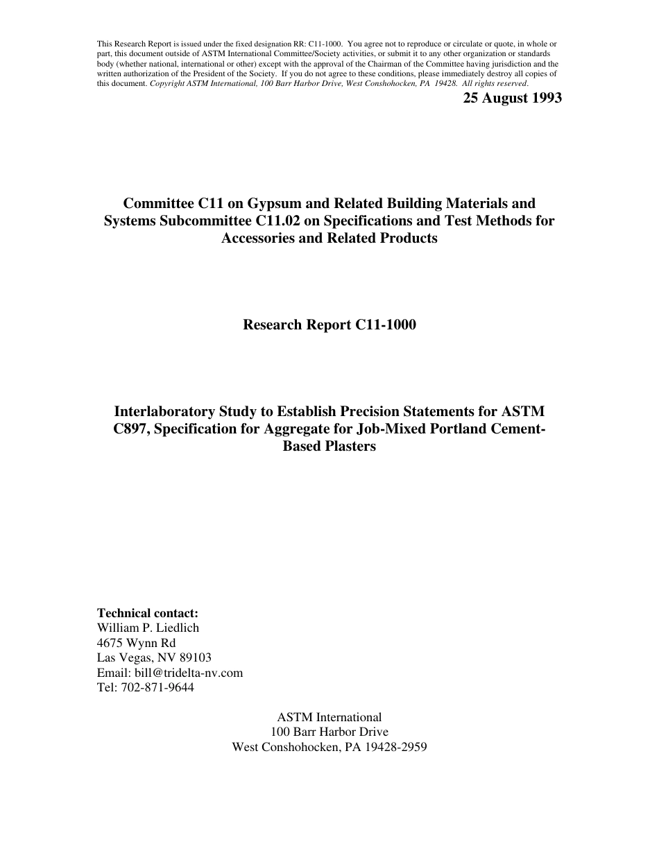 ASTM RR-C11-1000 1993.pdf_第1页