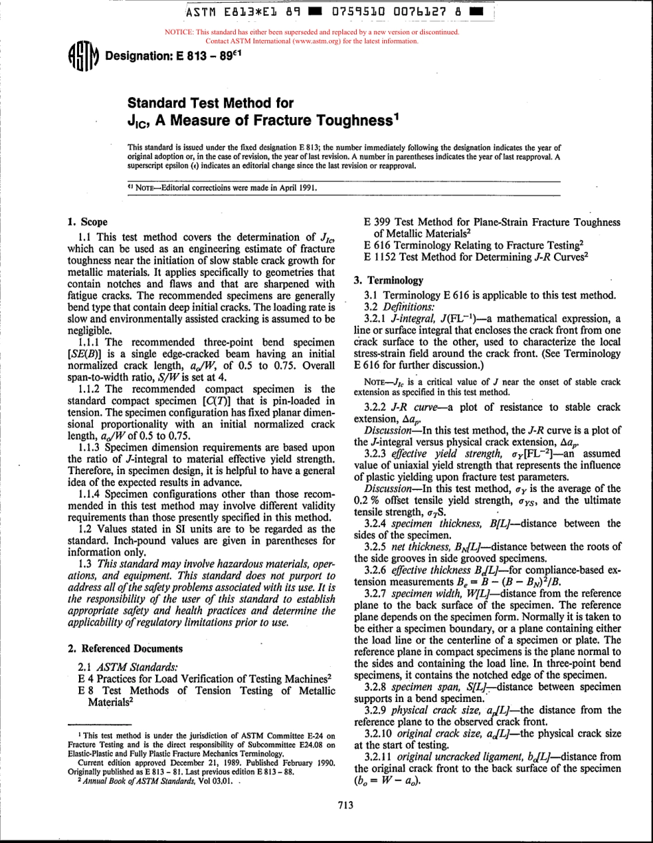 ASTM E813 - 89e1 scan.pdf_第1页