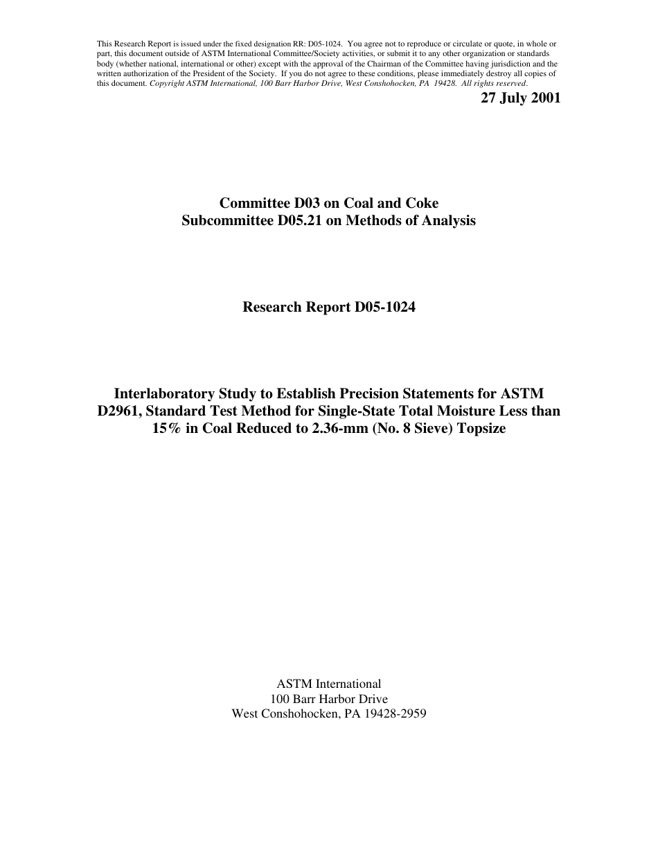ASTM RR-D05-1024 2001.pdf_第1页