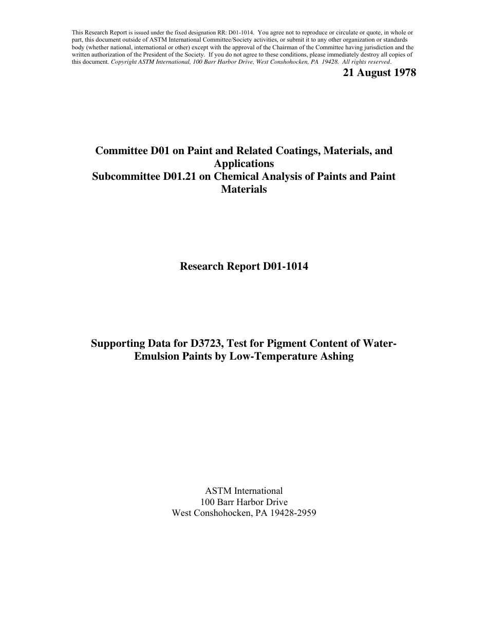 ASTM RR-D01-1014 1978.pdf_第1页