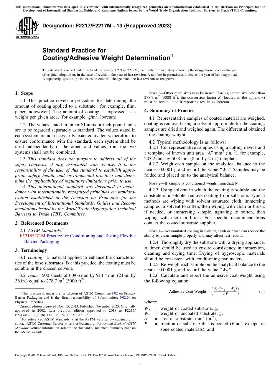 ASTM F2217 - F 2217M - 13 (2023).pdf_第1页