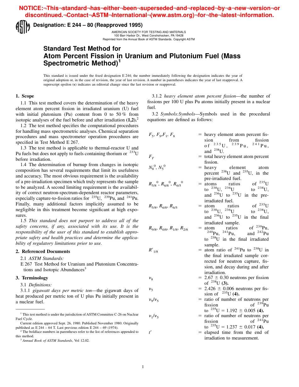 ASTM E244 - 80 (1995).pdf_第1页
