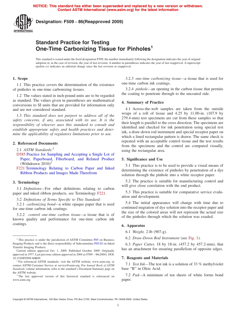 ASTM F509 - 86 (2009).pdf_第1页