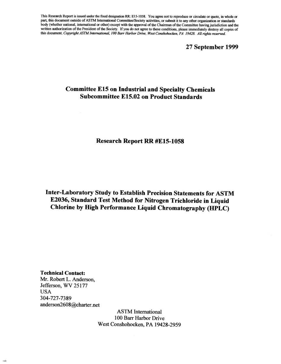 ASTM RR-E15-1058 1999.pdf_第1页