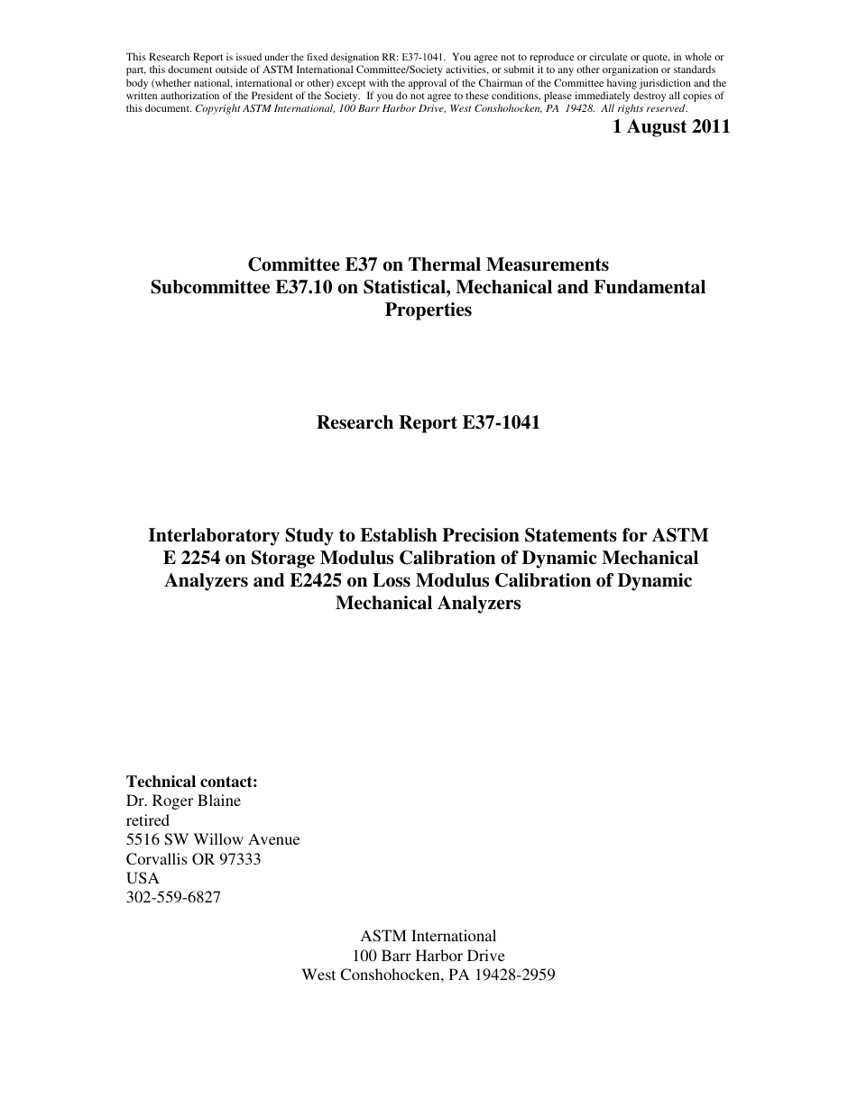 ASTM RR-E37-1041 2011.pdf_第1页