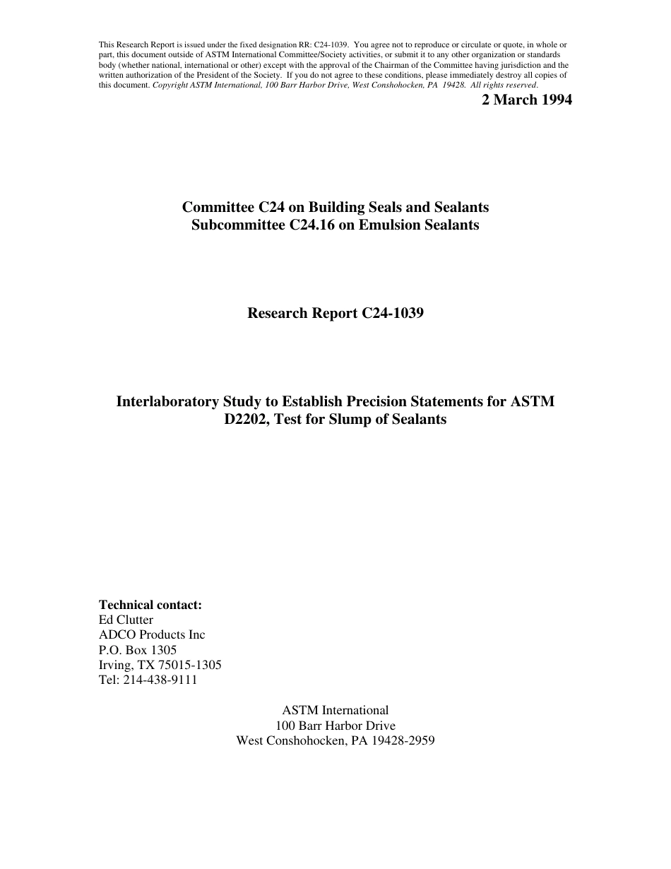 ASTM RR-C24-1039 1994.pdf_第1页