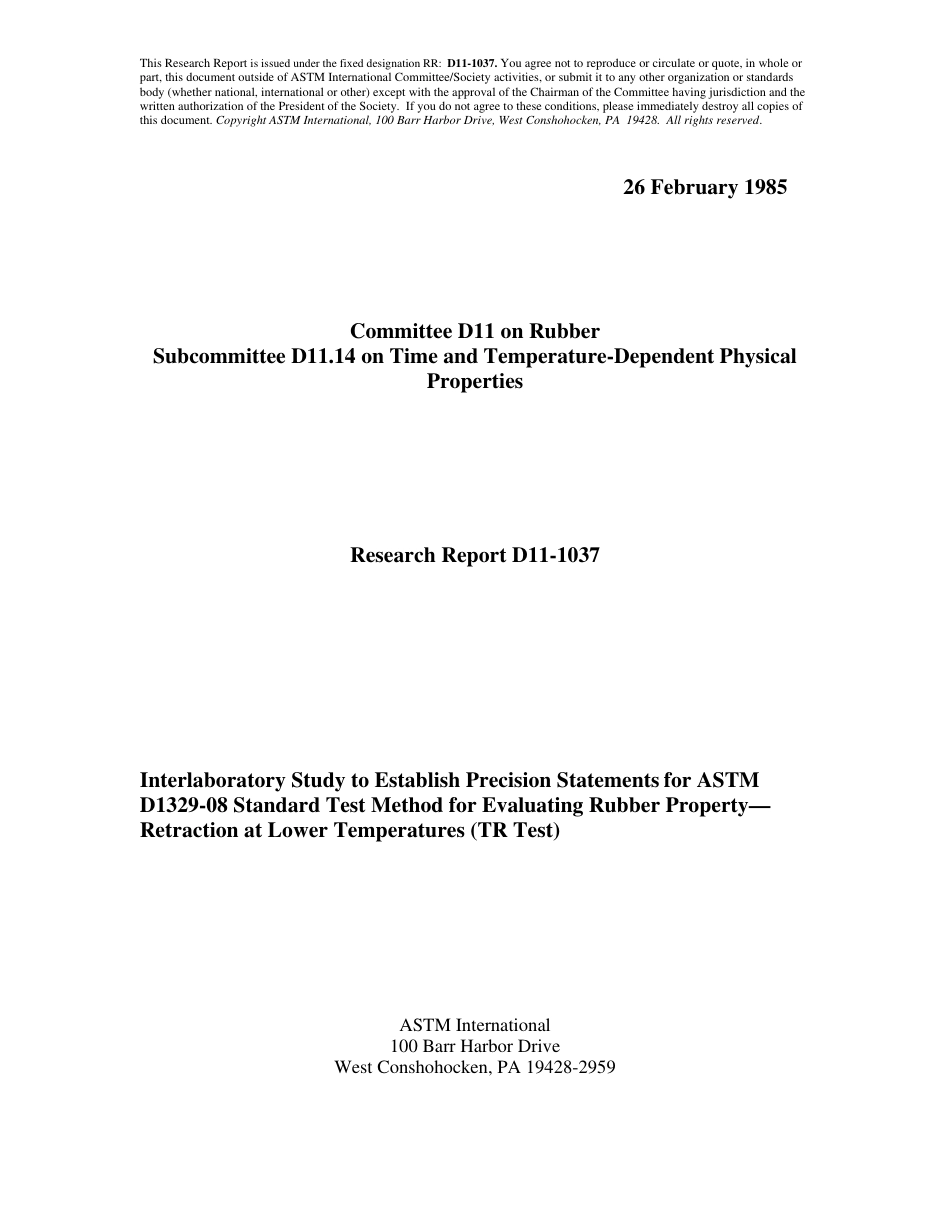 ASTM RR-D11-1037 1985.pdf_第1页