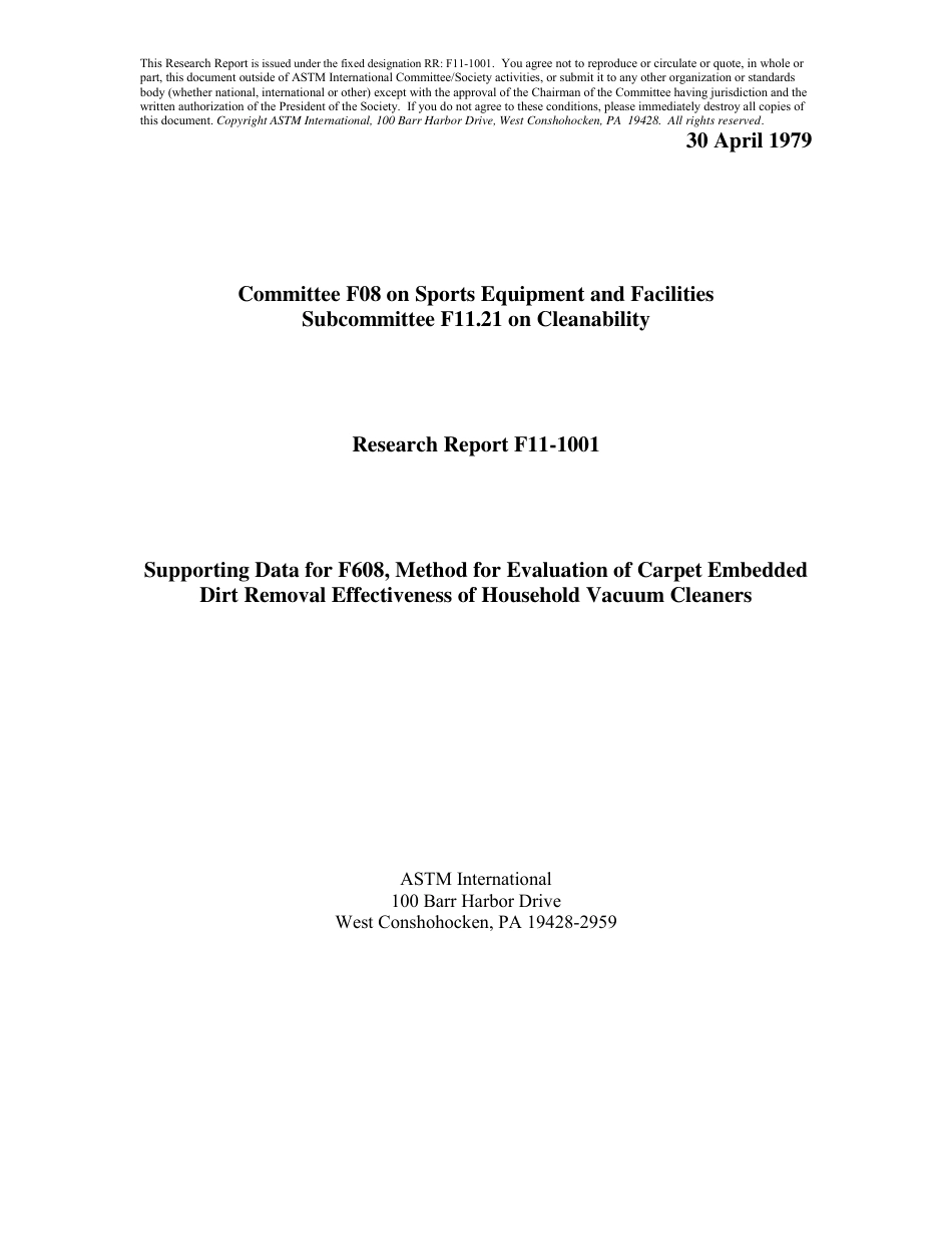 ASTM RR-F11-1001 1979.pdf_第1页