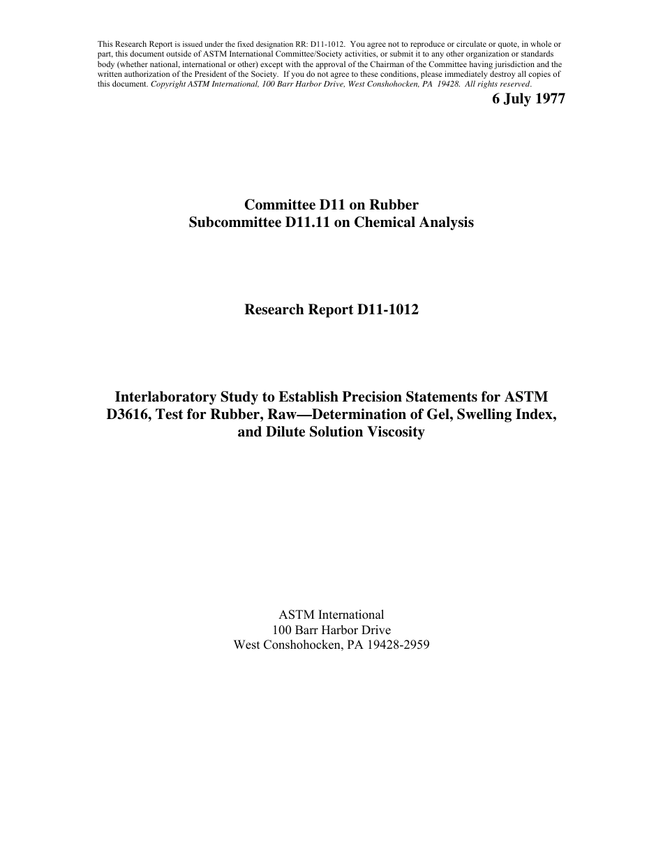 ASTM RR-D11-1012 1977.pdf_第1页