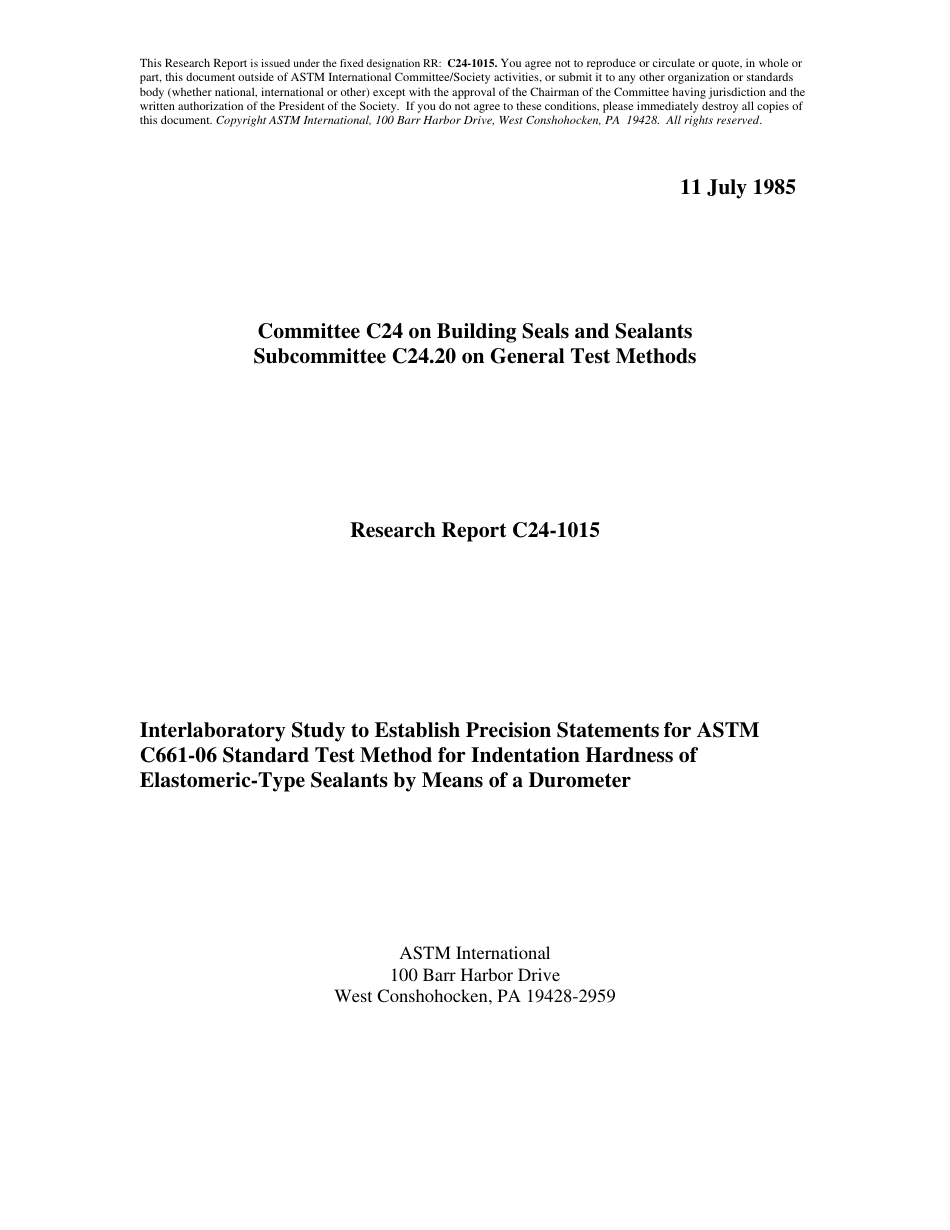 ASTM RR-C24-1015 1985.pdf_第1页