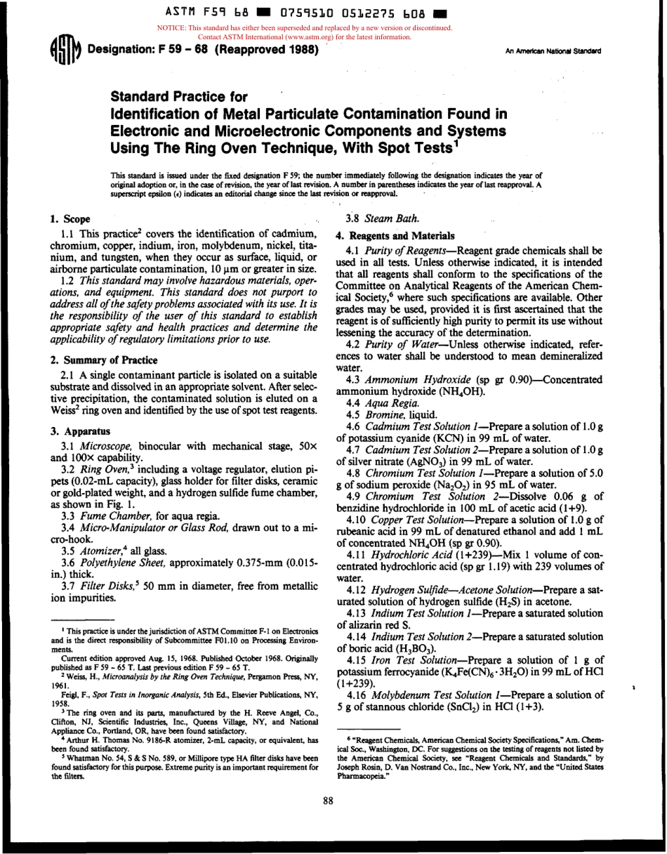 ASTM F59 - 68 (1988) scan.pdf_第1页