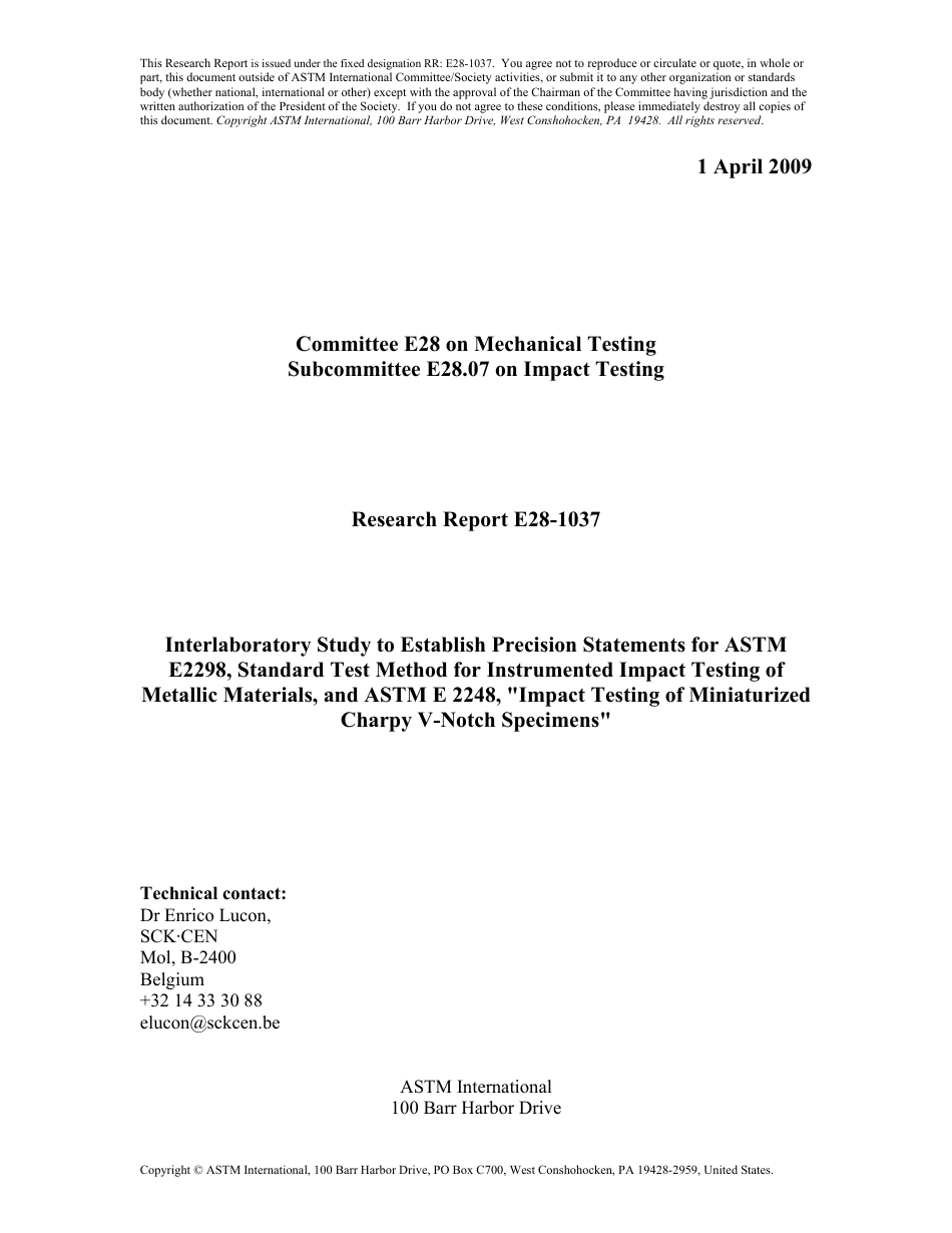 ASTM RR-E28-1037 2009.pdf_第1页