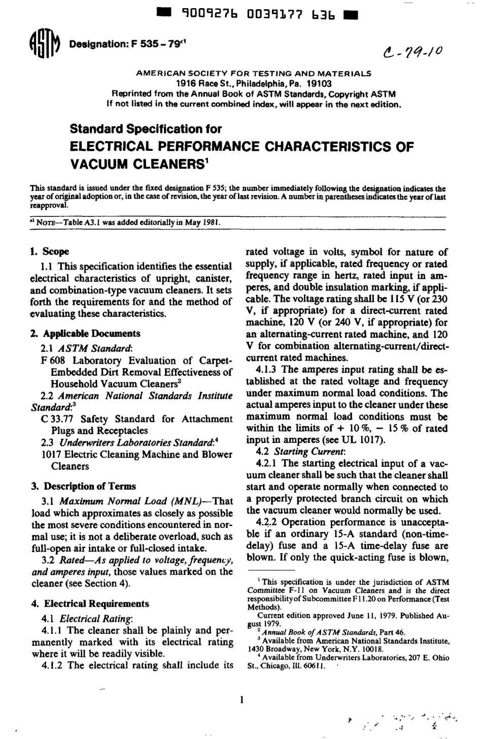 ASTM F535 - 79e1 scan.pdf_第1页
