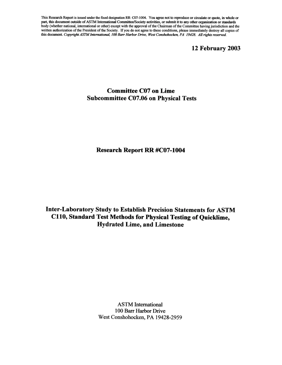 ASTM RR-C07-1004 2003.pdf_第1页