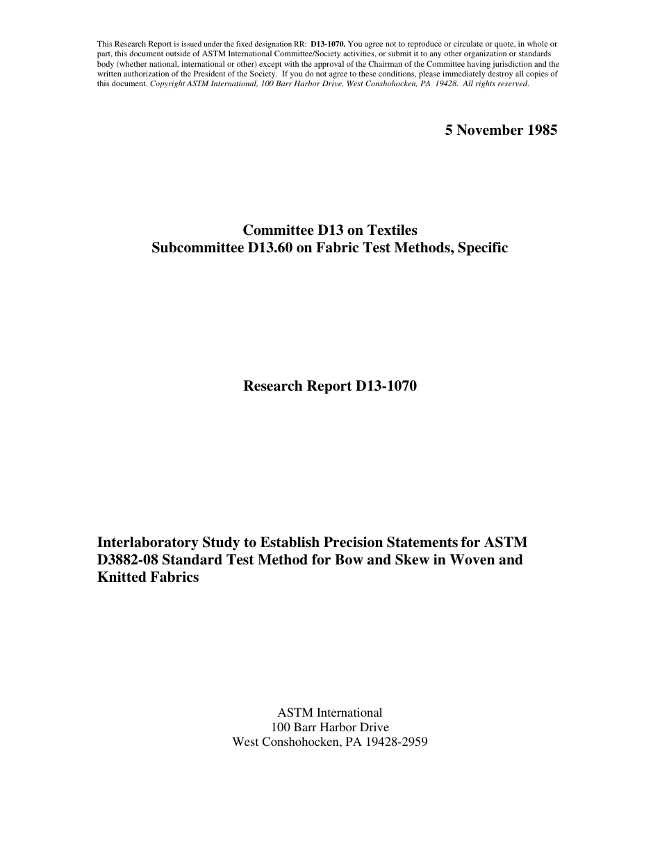 ASTM RR-D13-1070 1985.pdf_第1页
