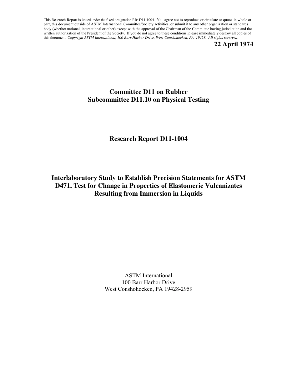 ASTM RR-D11-1004 1974.pdf_第1页