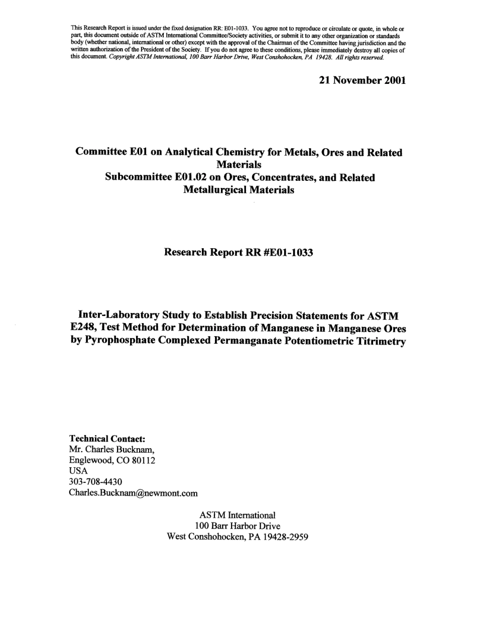 ASTM RR-E01-1033 2001.pdf_第1页