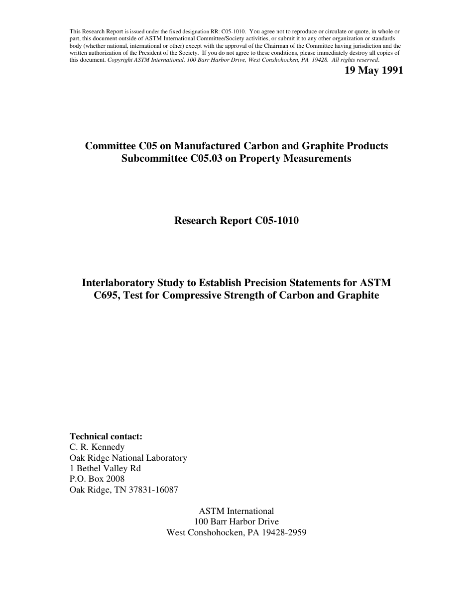 ASTM RR-C05-1010 1991.pdf_第1页