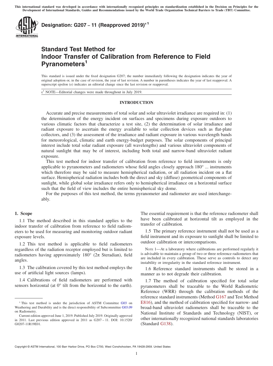ASTM G207 - 11 (2019)e1.pdf_第1页