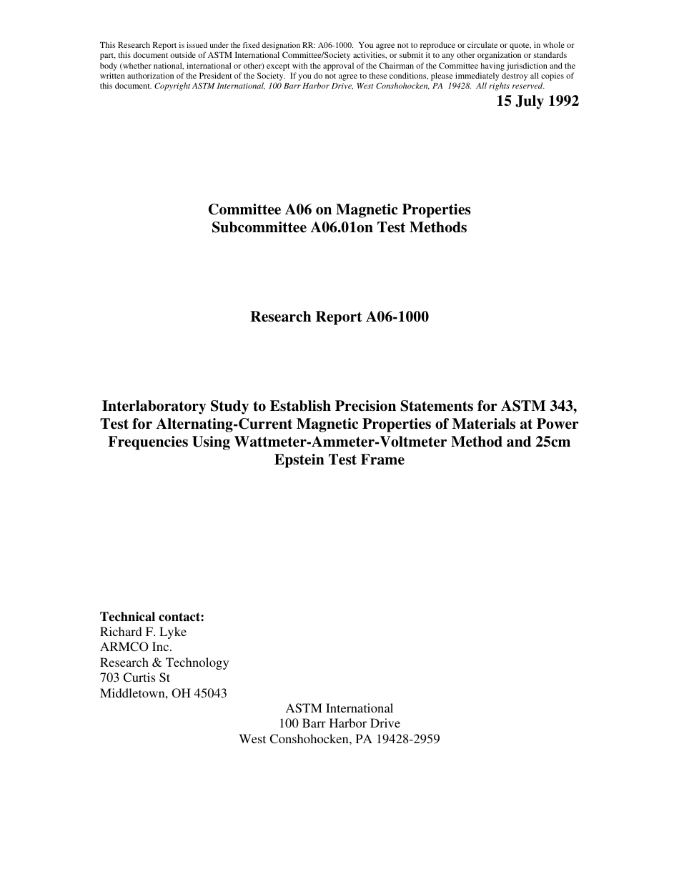 ASTM RR-A06-1000 1992.pdf_第1页
