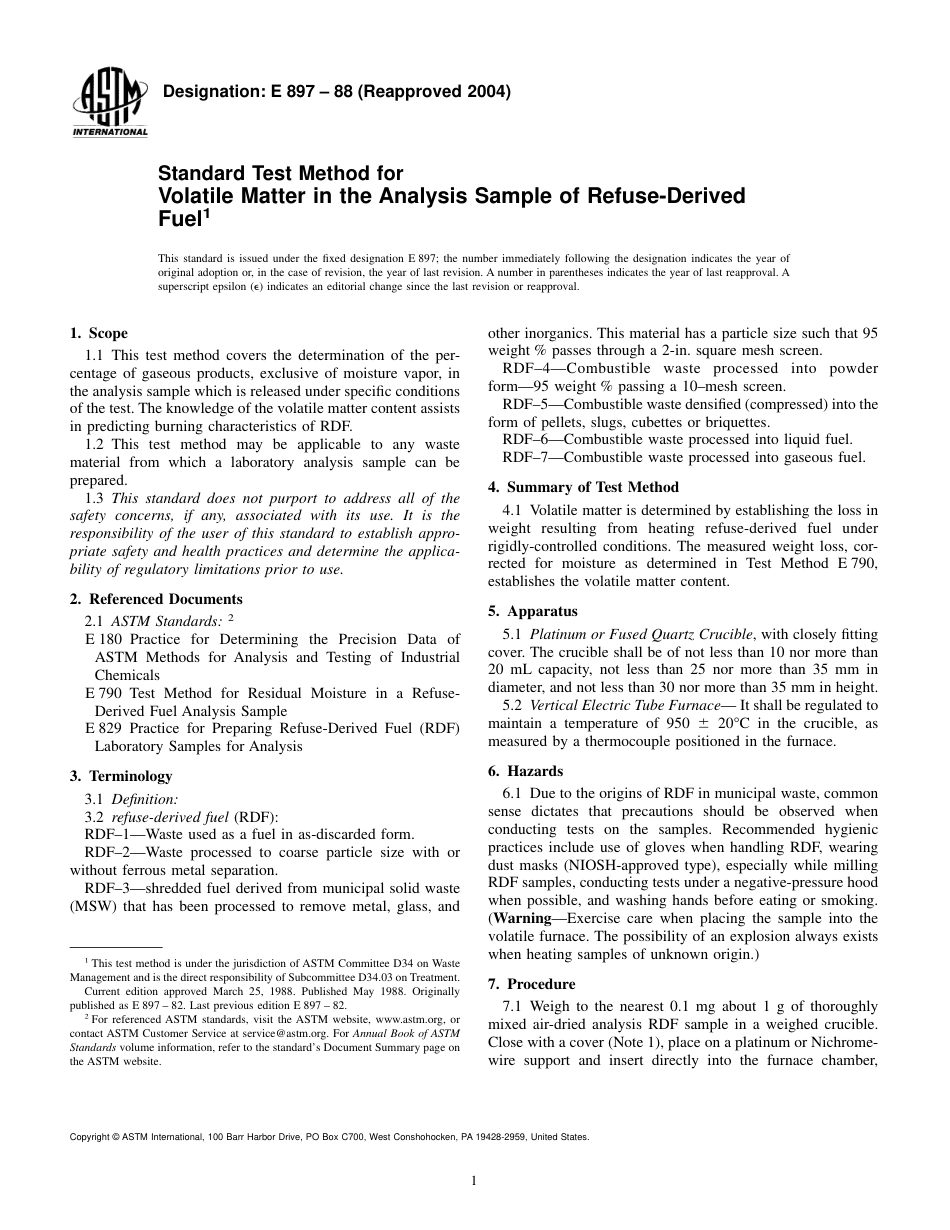 ASTM E897 - 88 (2004)(1).pdf_第1页