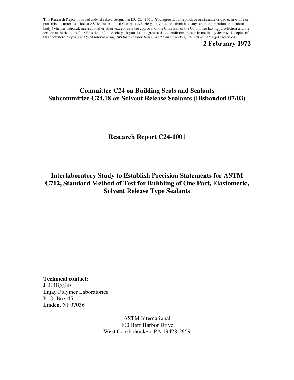 ASTM RR-C24-1001 1972.pdf_第1页