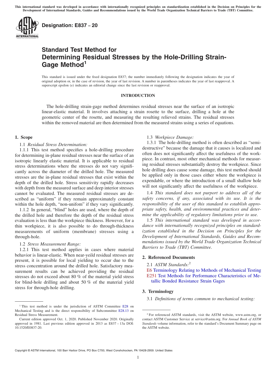 ASTM E837 - 20(1).pdf_第1页