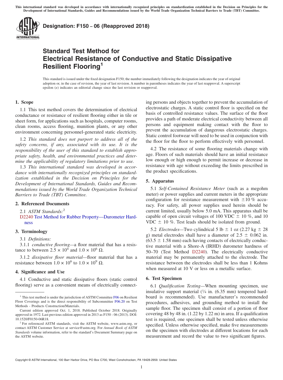 ASTM F150 - 06 (2018).pdf_第1页