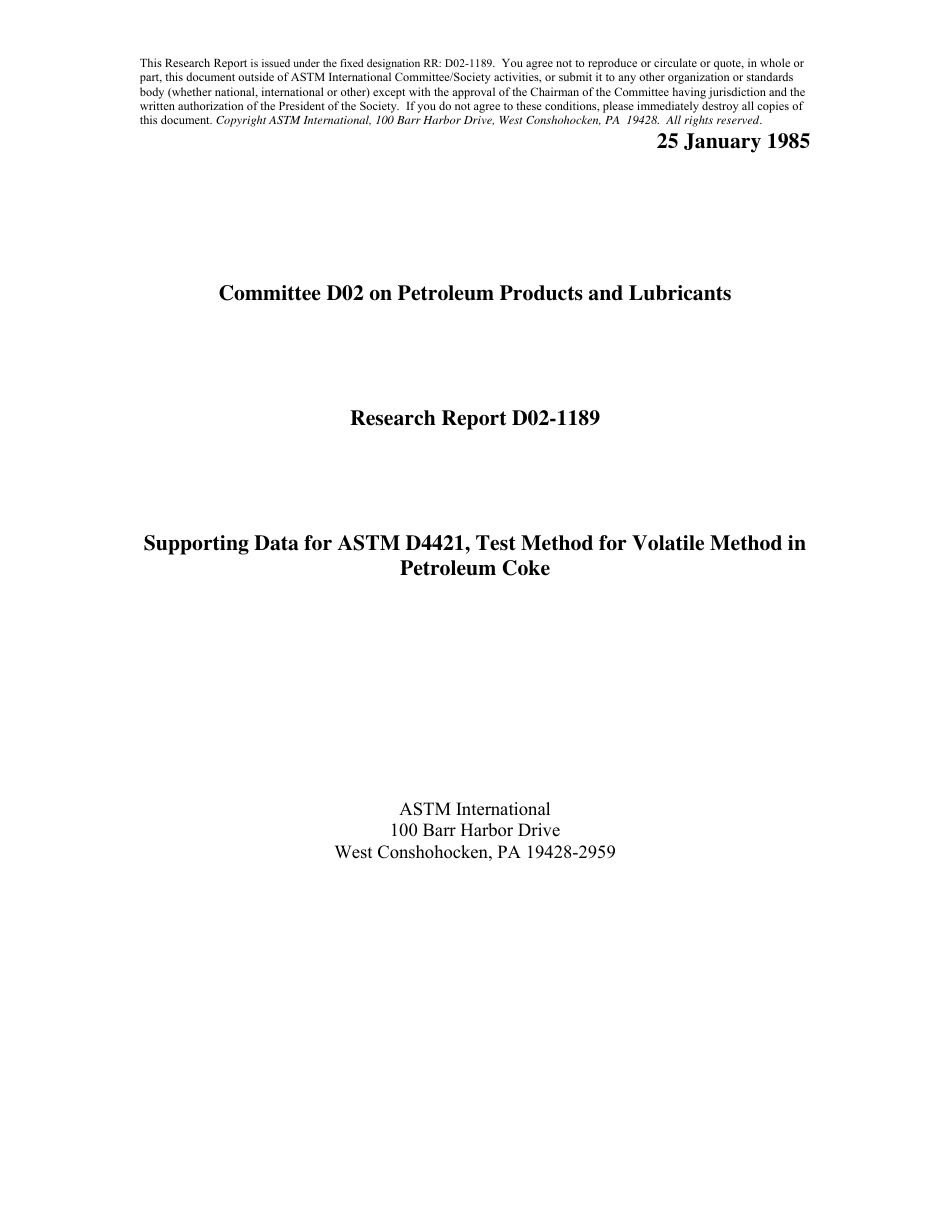 ASTM RR-D02-1189 1985.pdf_第1页