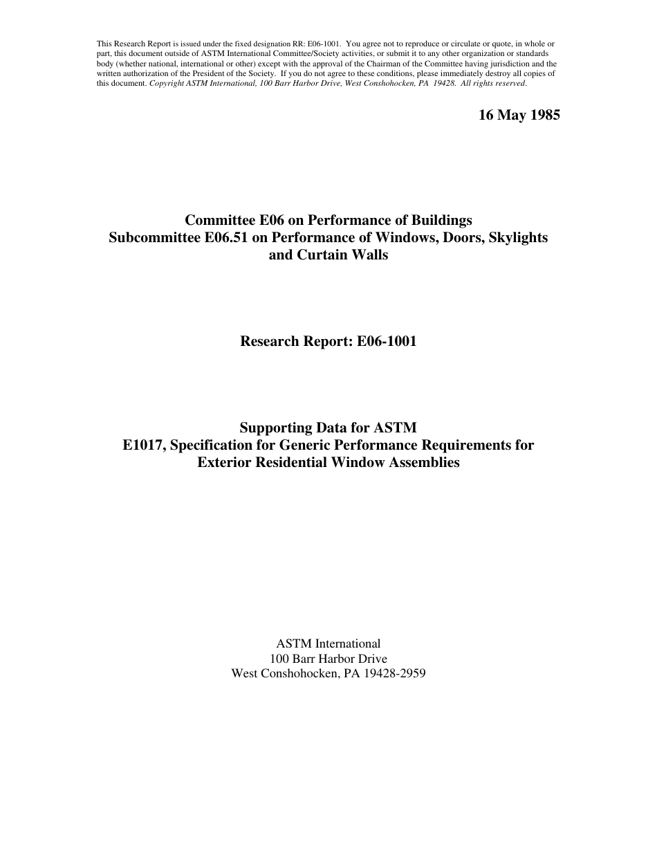 ASTM RR-E06-1001 1985.pdf_第1页