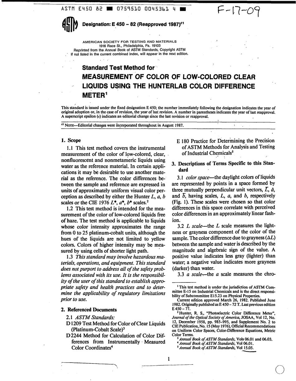 ASTM E450 - 82 (1987)e1 scan.pdf_第1页