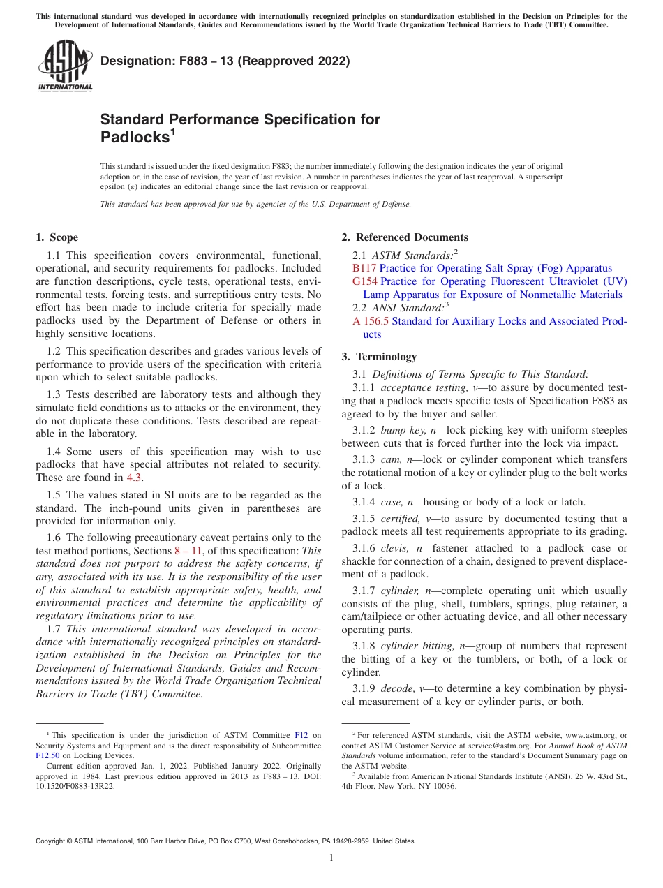 ASTM F883 - 13 (2022).pdf_第1页