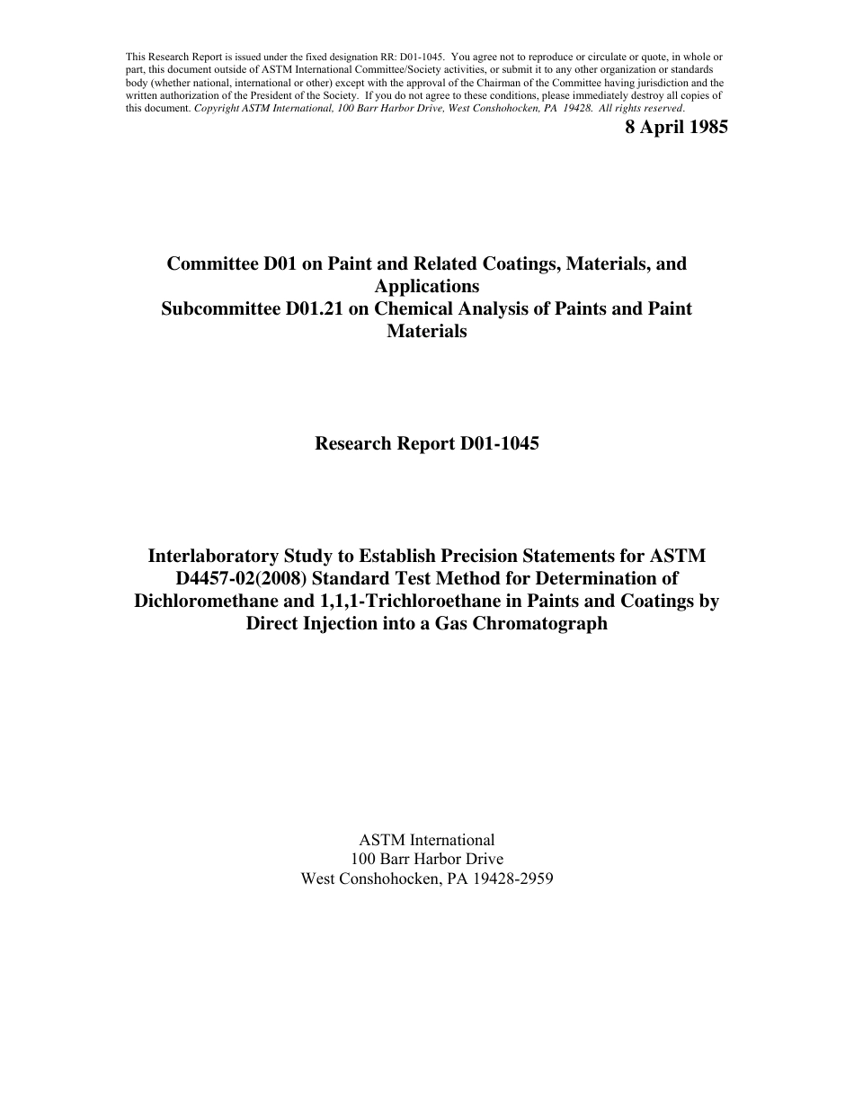 ASTM RR-D01-1045 1985.pdf_第1页