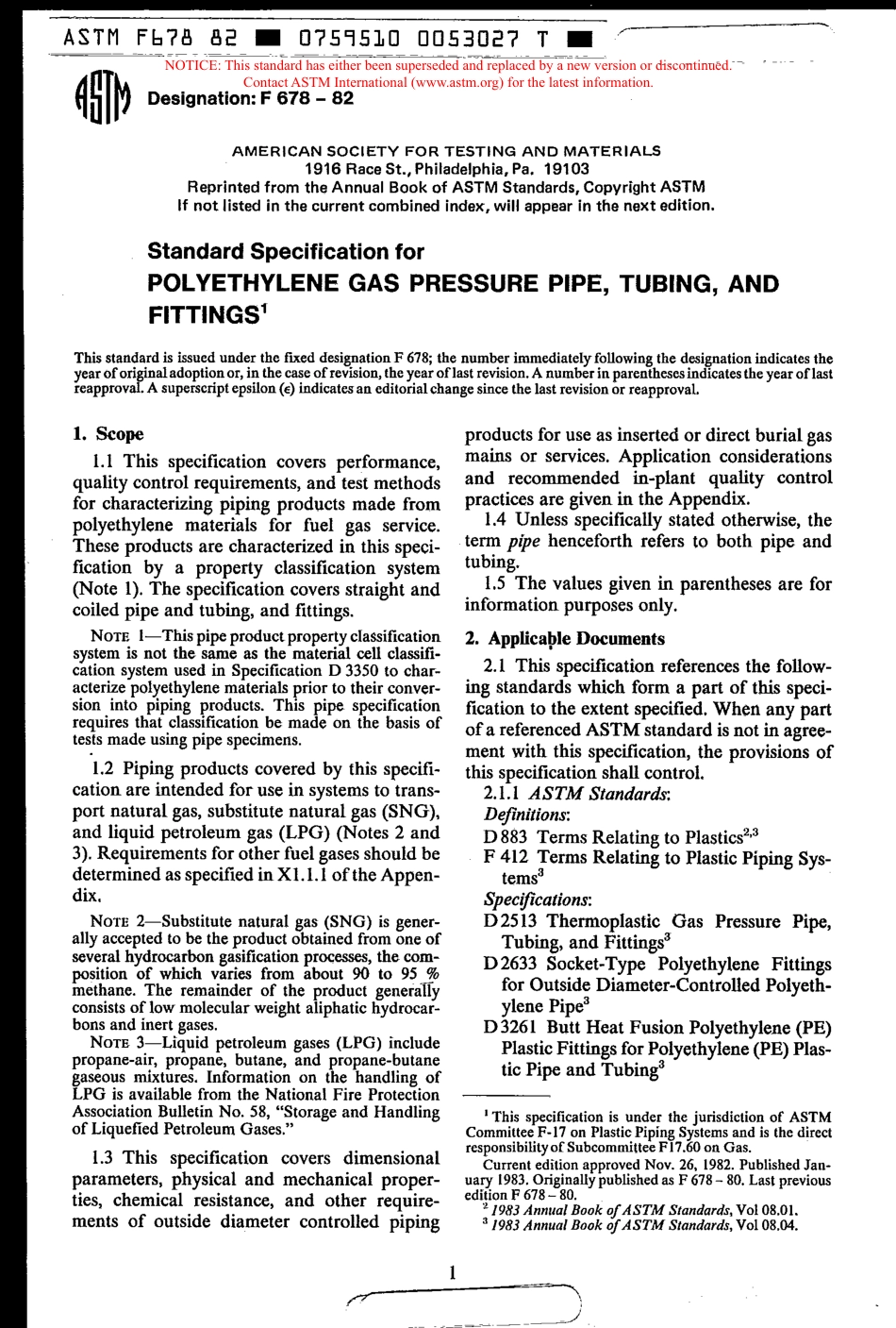 ASTM F678 - 82 scan.pdf_第1页