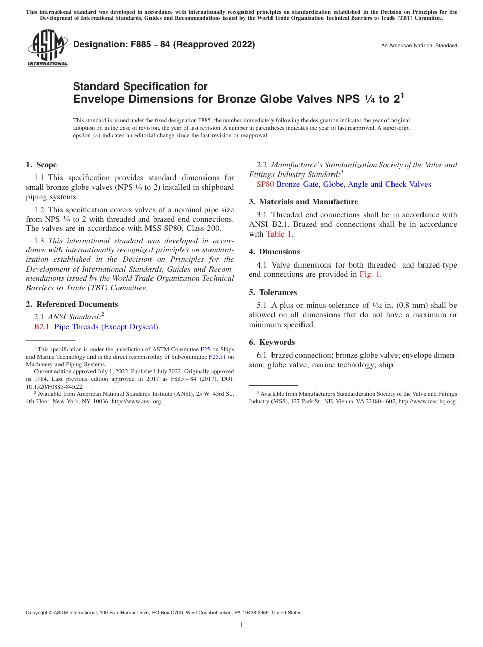 ASTM F885 - 84 (2022).pdf_第1页