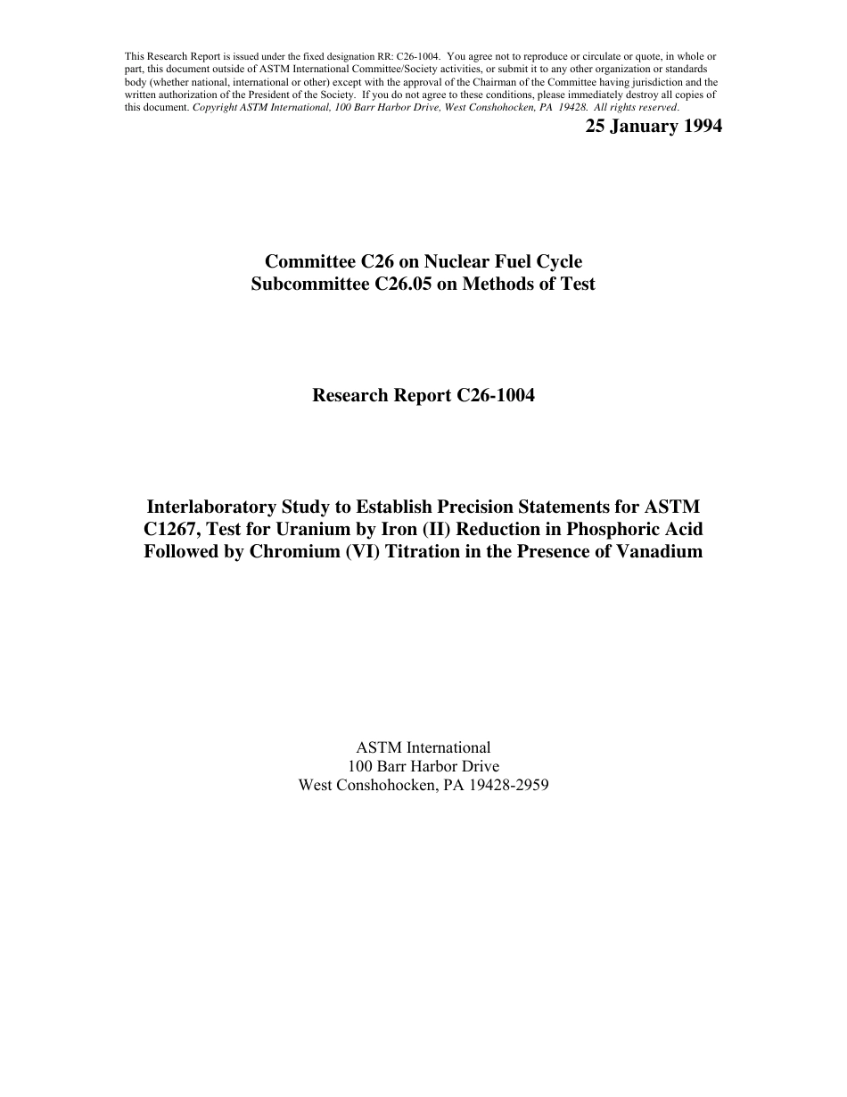 ASTM RR-C26-1004 1994.pdf_第1页