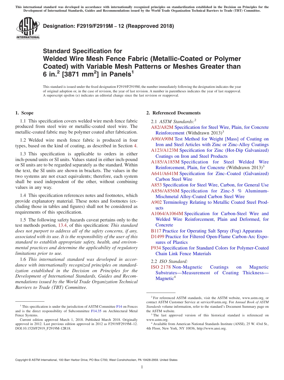 ASTM F2919 - F 2919M - 12 (2018).pdf_第1页