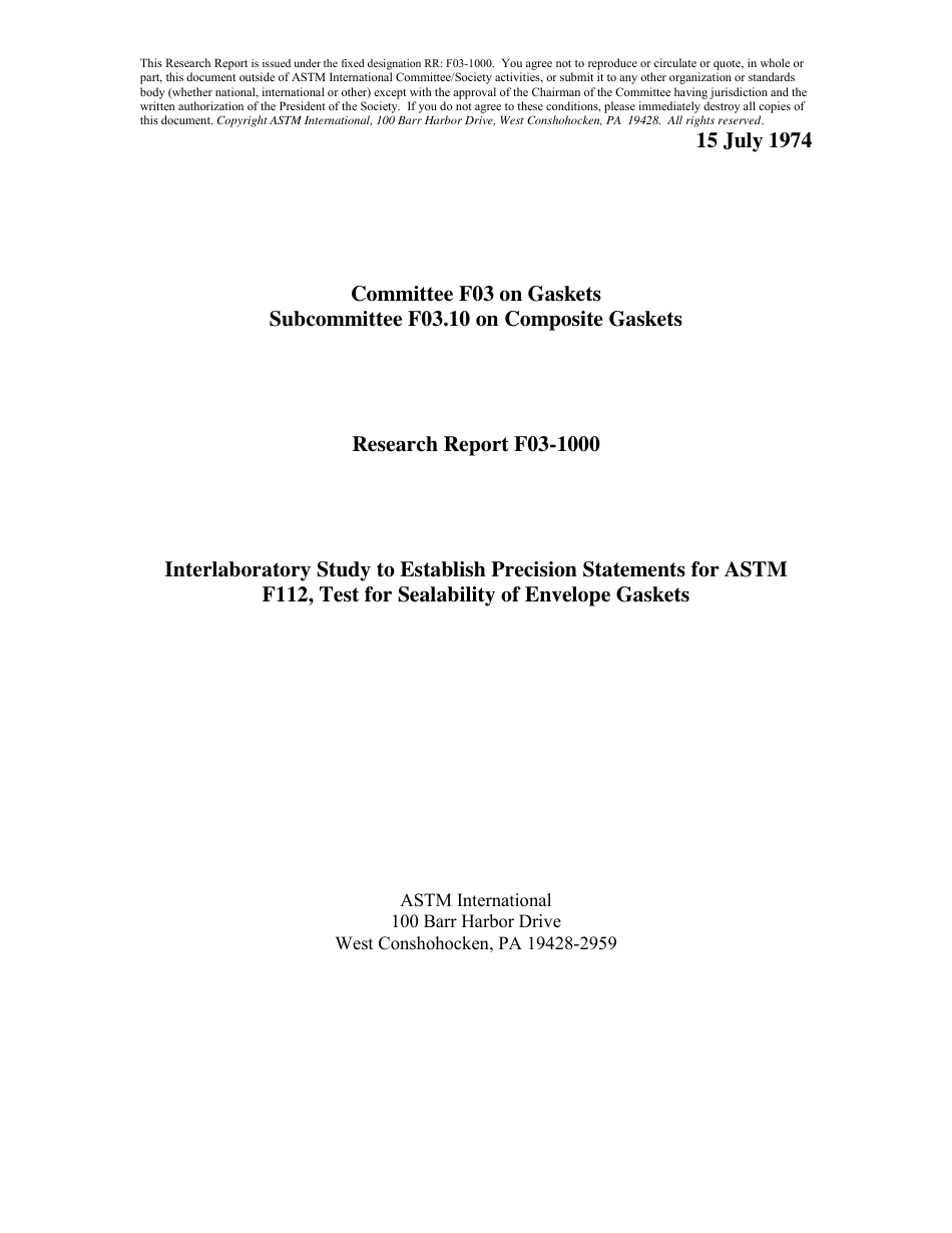 ASTM RR-F03-1000 1974.pdf_第1页