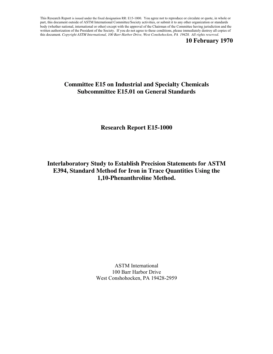 ASTM RR-E15-1000 1970.pdf_第1页