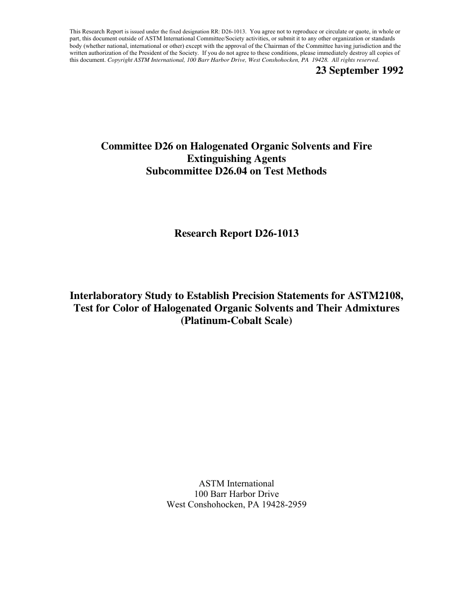 ASTM RR-D26-1013 1992.pdf_第1页