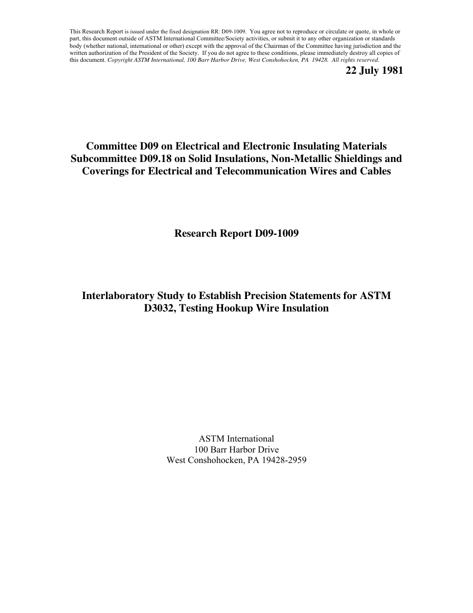 ASTM RR-D09-1009 1981.pdf_第1页