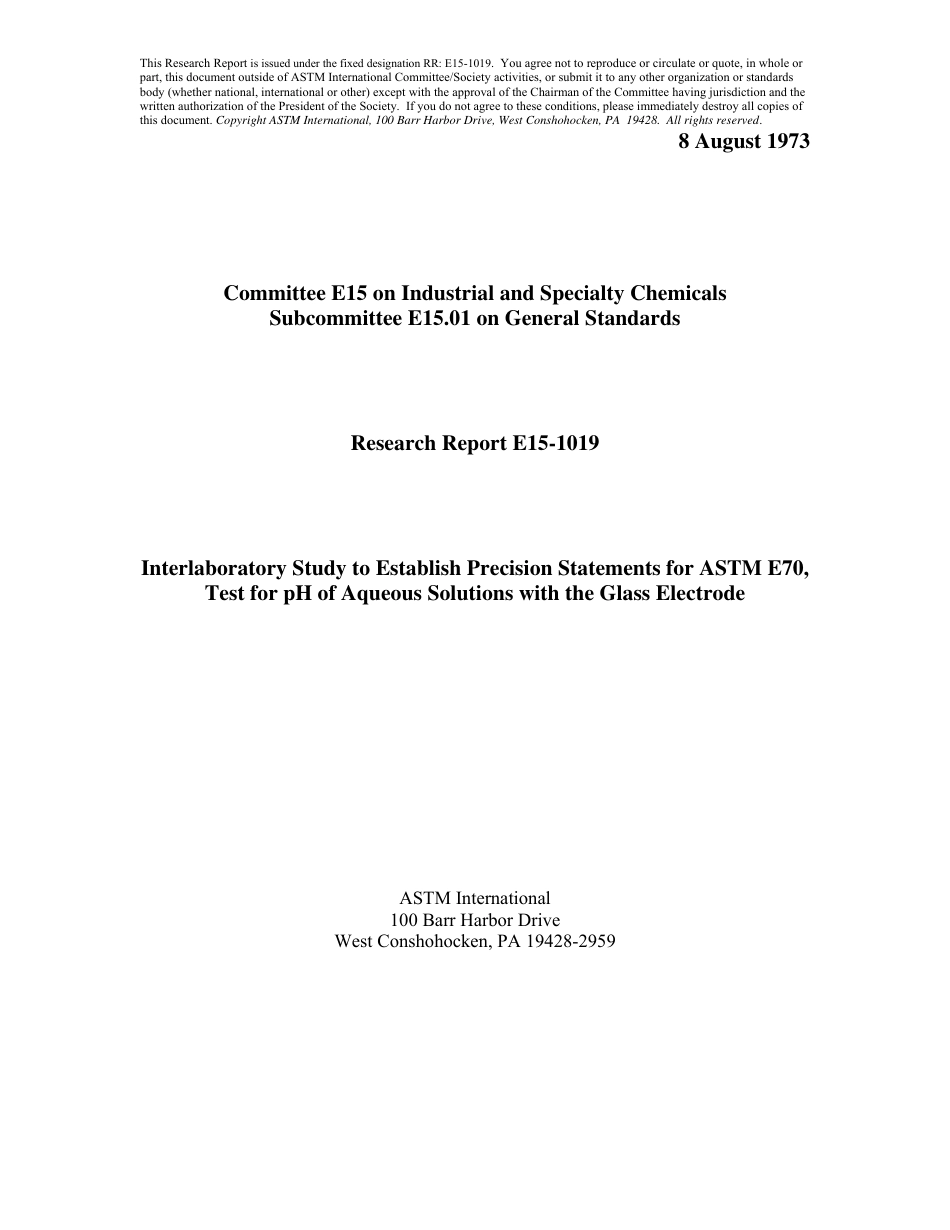 ASTM RR-E15-1019 1973.pdf_第1页