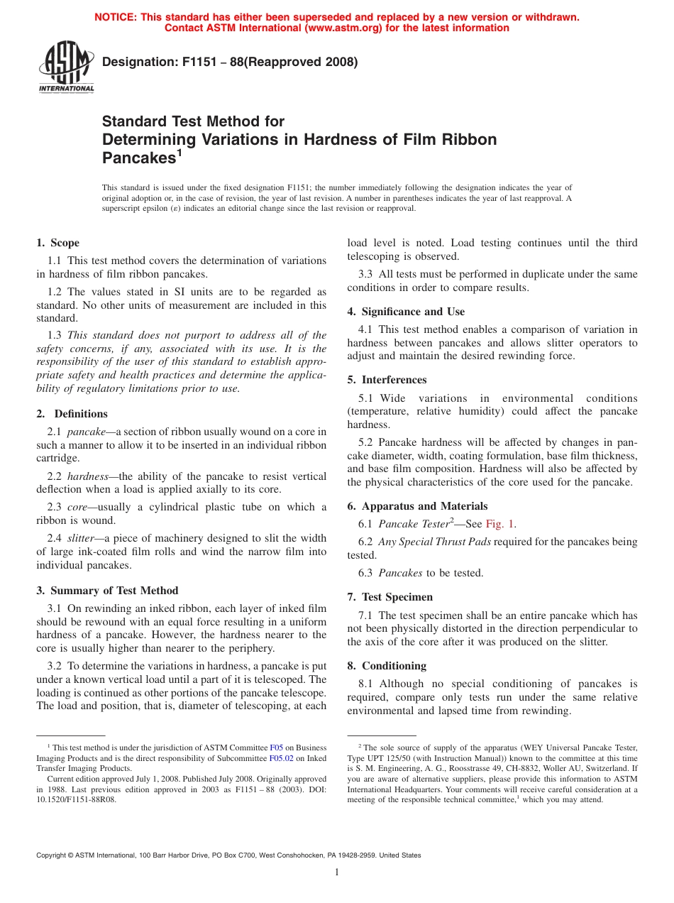 ASTM F1151 - 88 (2008).pdf_第1页