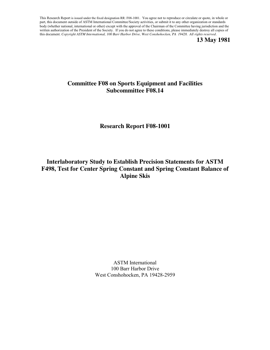 ASTM RR-F08-1001 1981.pdf_第1页