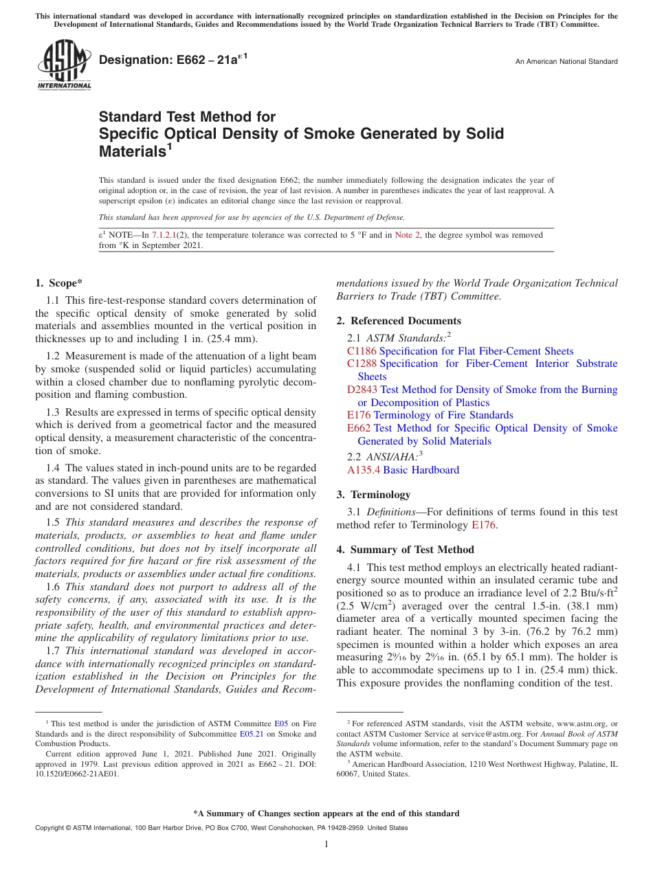 ASTM E662 - 21ae1(1).pdf_第1页