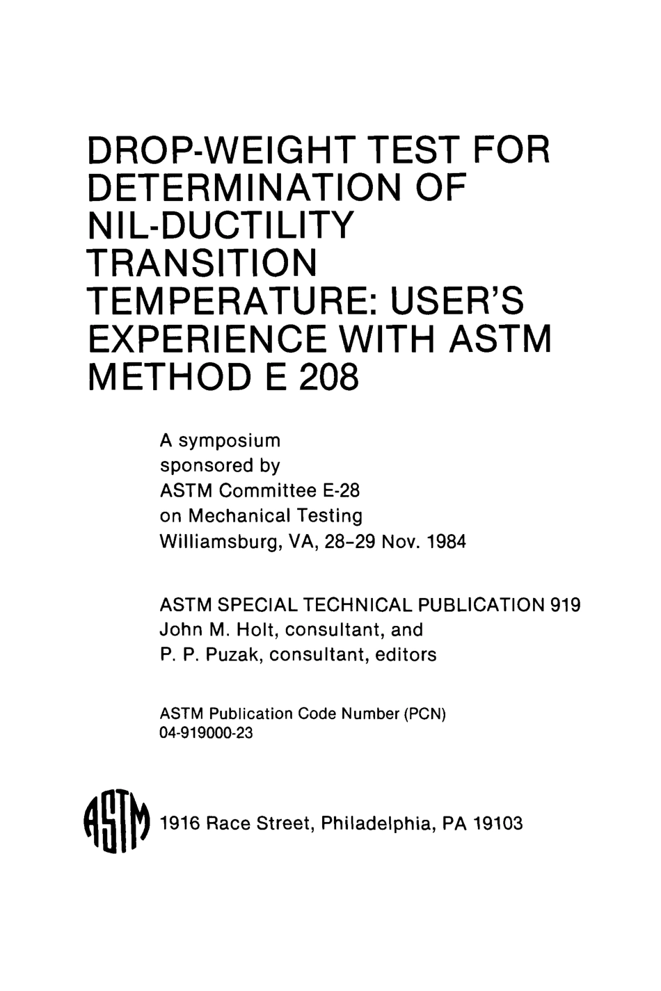ASTM STP 919-1986.pdf_第2页