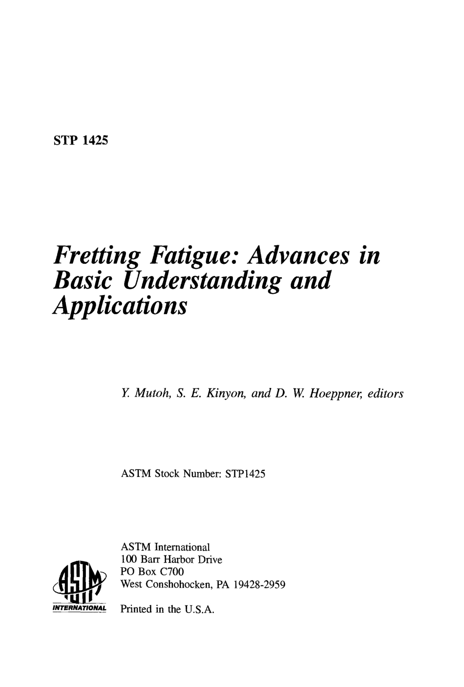ASTM STP 1425-2003.pdf_第2页